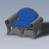 Craftsman Style Loveseat-建筑-客厅-工业CAD模型-3D城