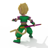 卡通 猴子-角色人体-角色-VR/AR模型-3D城