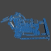 lego-technic-9391-bulldozzer-汽车-重型车-工业CAD模型-3D城