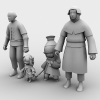 最终幻想14b-角色人体-角色-VR/AR模型-3D城