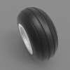 nose-landing-gear-tire-飞机-飞机部件-工业CAD模型-3D城