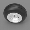 nose-landing-gear-tire-飞机-飞机部件-工业CAD模型-3D城