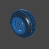 nose-landing-gear-tire-飞机-飞机部件-工业CAD模型-3D城