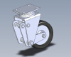 Caster Shock Absorbing without load - Wheel Assembly V2-工业设备-其它-工业CAD模型-3D城