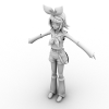 镜音-角色人体-角色-VR/AR模型-3D城
