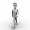 狱警-角色人体-角色-VR/AR模型-3D城