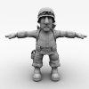 德国兵-角色人体-角色-VR/AR模型-3D城
