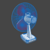 desk fan-科技-家用电器-工业CAD模型-3D城