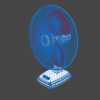 desk fan-科技-家用电器-工业CAD模型-3D城