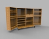 wooden-bar-cabinet-建筑-家具-工业CAD模型-3D城