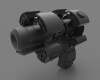 X gun-军事-枪炮-工业CAD模型-3D城