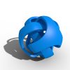 三叶形标志球-袖珍&收藏-3D打印模型-3D城