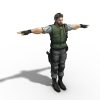 特工男-角色人体-男人-VR/AR模型-3D城