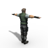 特工男-角色人体-男人-VR/AR模型-3D城