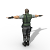 特工男-角色人体-男人-VR/AR模型-3D城
