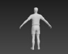 足球运动员-角色人体-男人-VR/AR模型-3D城