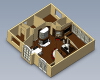 kitchen-建筑-厨房-工业CAD模型-3D城
