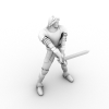 男战士-角色人体-角色-VR/AR模型-3D城