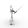 男战士-角色人体-角色-VR/AR模型-3D城