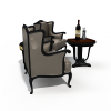 桌椅组合-家居-桌椅-VR/AR模型-3D城