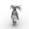 妹子-角色人体-角色-VR/AR模型-3D城