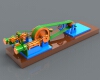 The engine-工业设备-零部件-工业CAD模型-3D城