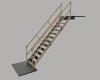 escalier-simple-acces-aluminium-建筑-其它-工业CAD模型-3D城