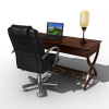 办公桌椅-家居-桌椅-VR/AR模型-3D城