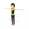 小女孩-角色人体-角色-VR/AR模型-3D城