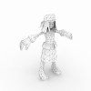 球童-角色人体-小孩-VR/AR模型-3D城