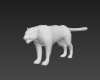 白色豹子-动植物-哺乳动物-VR/AR模型-3D城