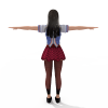 女-角色人体-角色-VR/AR模型-3D城