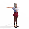 女-角色人体-角色-VR/AR模型-3D城