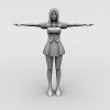 女-角色人体-角色-VR/AR模型-3D城