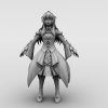 少女-角色人体-角色-VR/AR模型-3D城