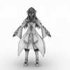 少女-角色人体-角色-VR/AR模型-3D城