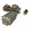 大唐无双建筑物-建筑-古建筑-VR/AR模型-3D城