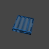 Battery holder 4xAA-文体生活-其它-工业CAD模型-3D城