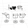 吧台组合-建筑-厨房-VR/AR模型-3D城