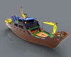 The battleship-军事-军舰-工业CAD模型-3D城