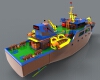 The battleship-军事-军舰-工业CAD模型-3D城