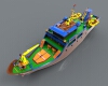 The battleship-军事-军舰-工业CAD模型-3D城