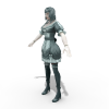 女仆-角色人体-角色-VR/AR模型-3D城