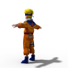 火影忍者鸣人-角色人体-角色-VR/AR模型-3D城
