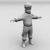 火影忍者鸣人-角色人体-角色-VR/AR模型-3D城