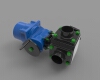 3-way-valve-electric-actuator-工业设备-工具-工业CAD模型-3D城