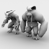 最终幻想19b-角色人体-角色-VR/AR模型-3D城