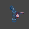 water-tap-工业设备-零部件-工业CAD模型-3D城