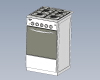 gas-oven-zanussi-建筑-家具-工业CAD模型-3D城