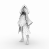 红衣女-角色人体-角色-VR/AR模型-3D城